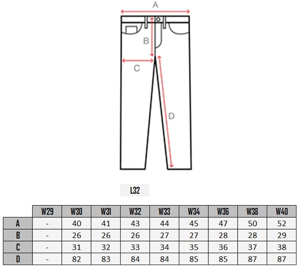 Salvatoro Cargo Skinnbyxor - Black size table