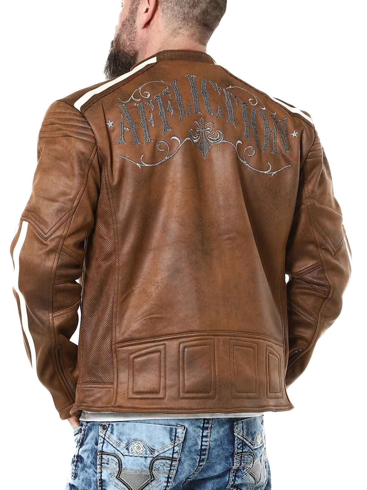Affliction Trident PU Skinnjacka - Brown Lars_8.jpg