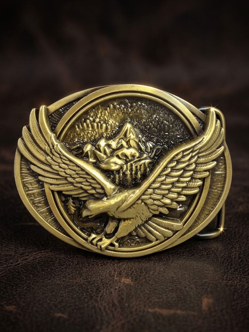 American Eagle Belt Buckle - Bronze One Size1.jpg