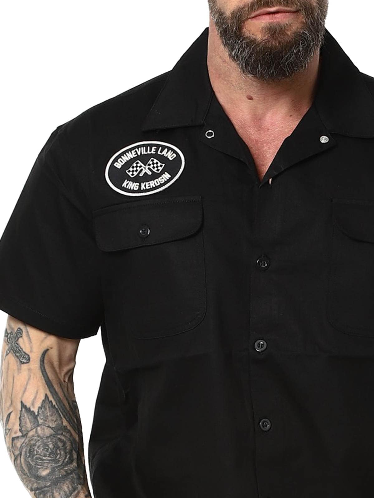 Bonneville Land King kerosin black shirt_1.jpg