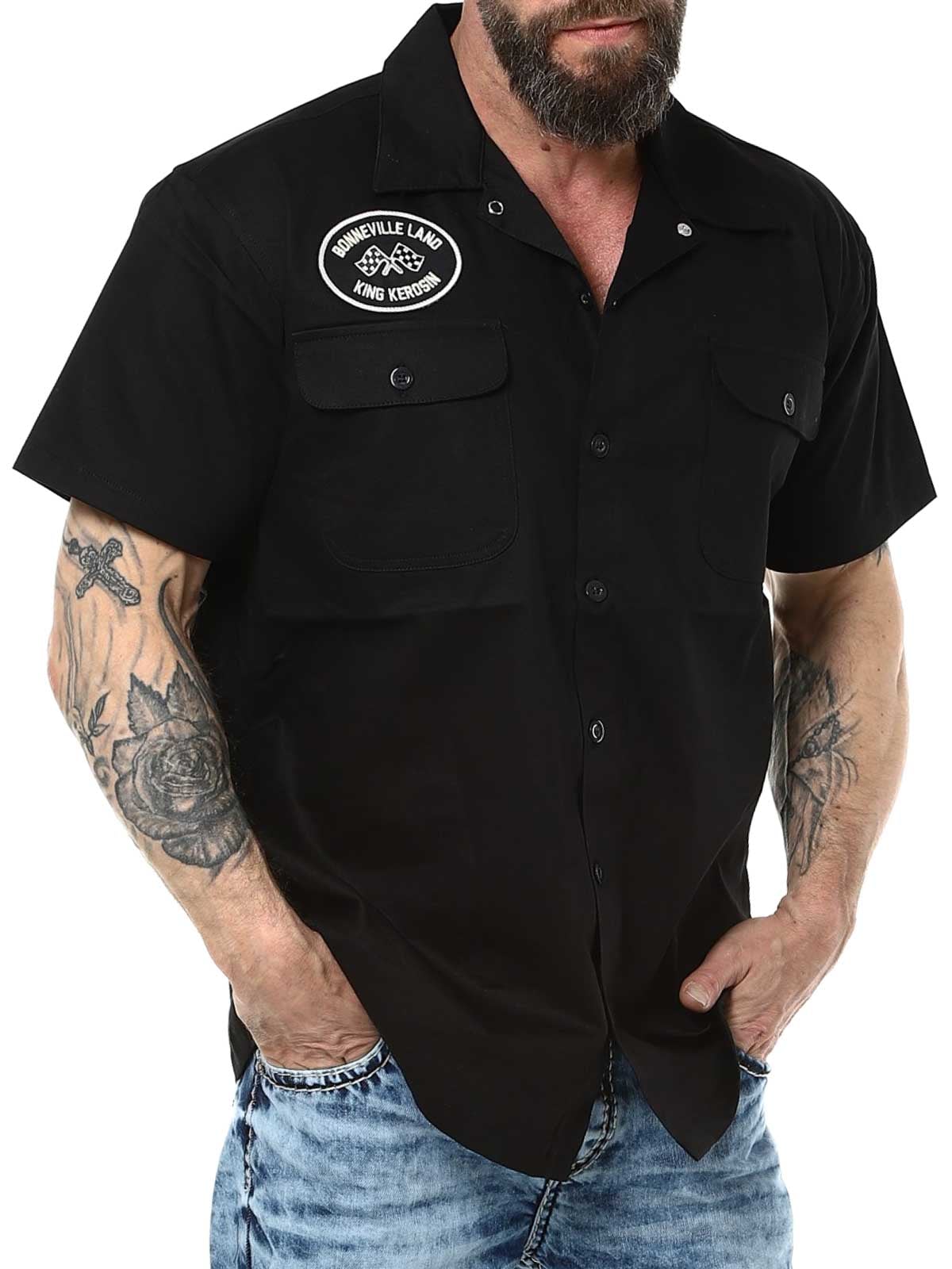 Bonneville Land King kerosin black shirt_2.jpg