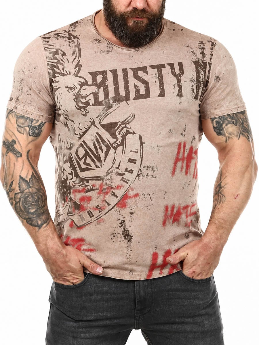 Broken Eagle T-shirt - Brown main.jpg