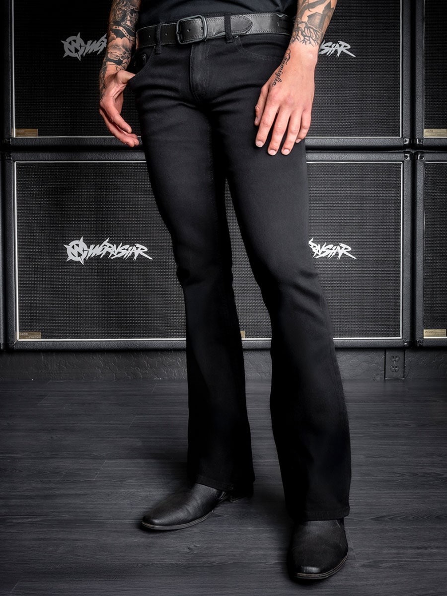 Hellraiser Wornstar Jeans - black main det.jpg