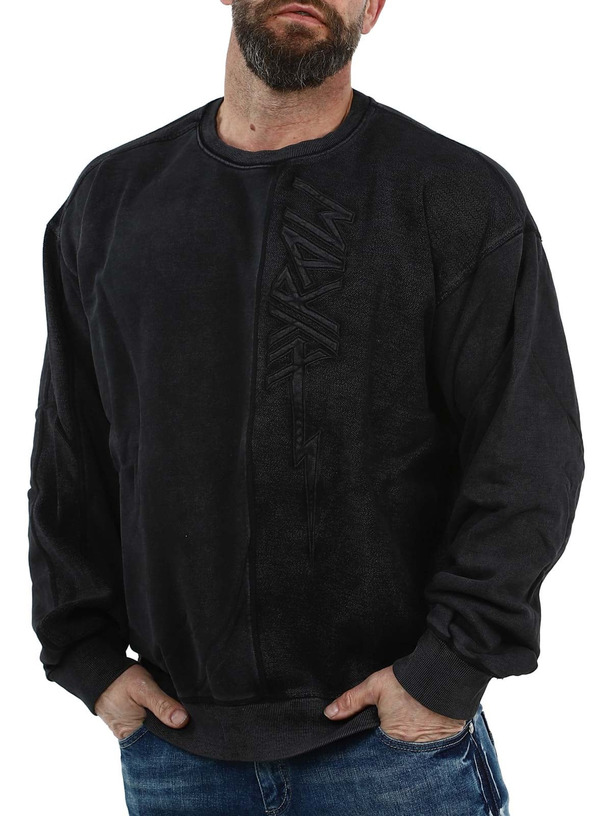 Hyraw Bolt Oversized Sweater Black_3.jpg