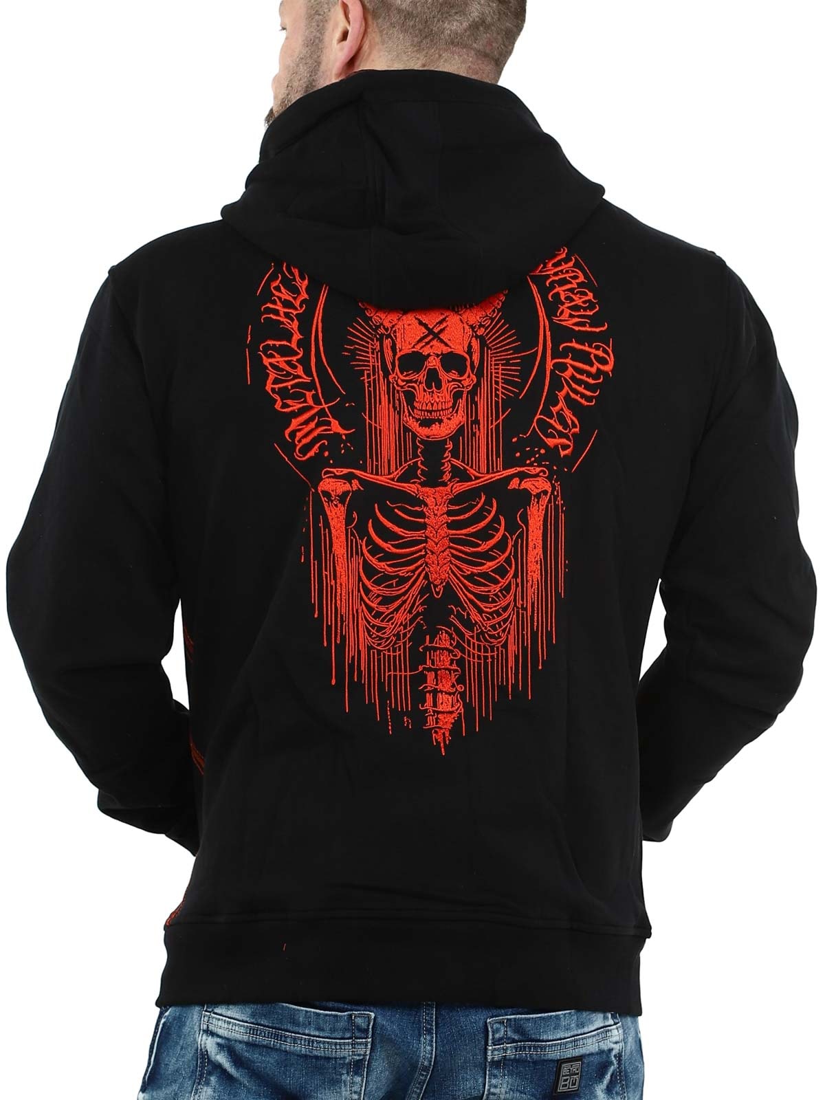 Hyraw Horned Zip Hoodie - Svart_6.jpg