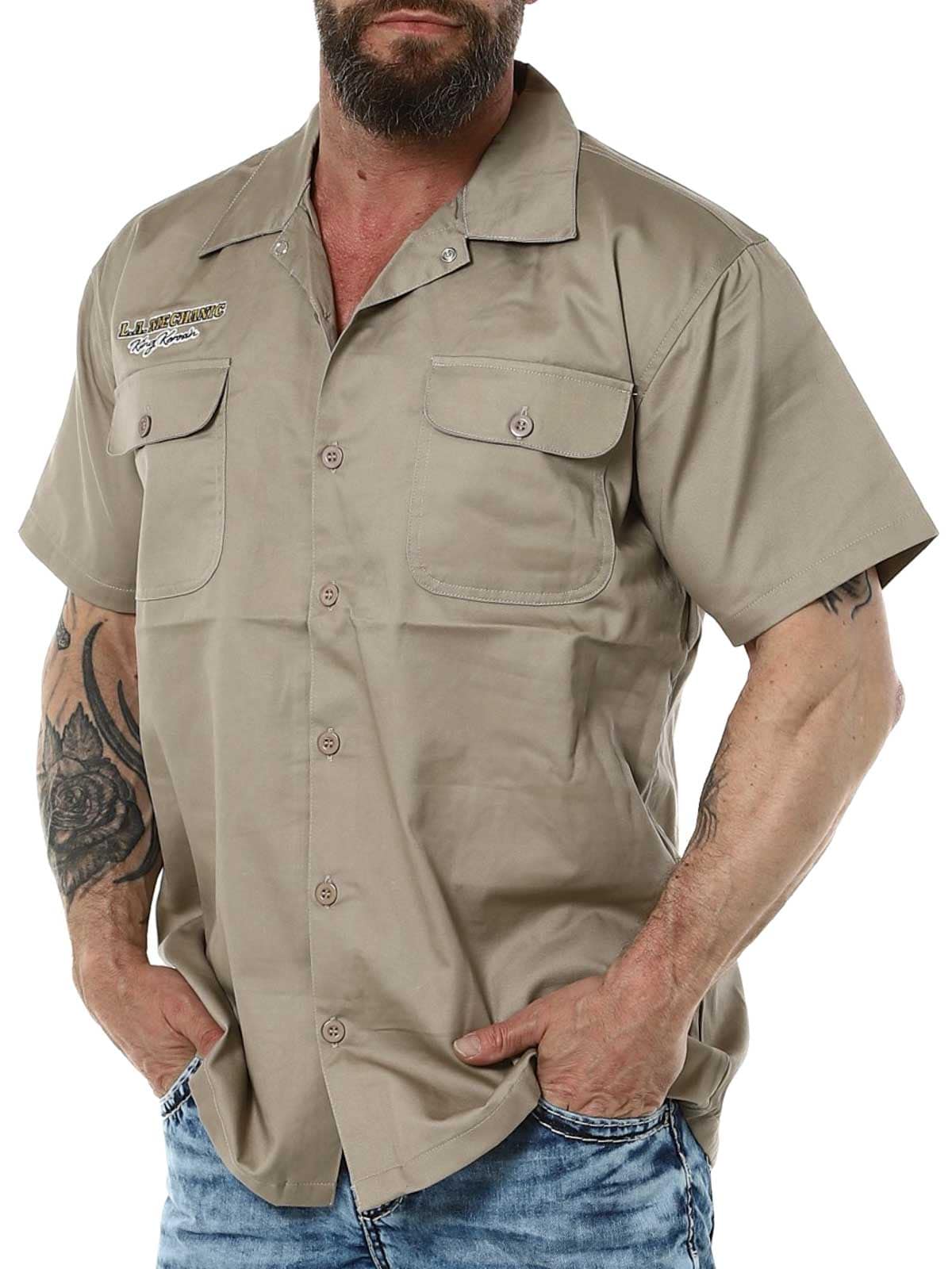 Long Beach Mechanic Dude King kerosin beigeshirt_3.jpg