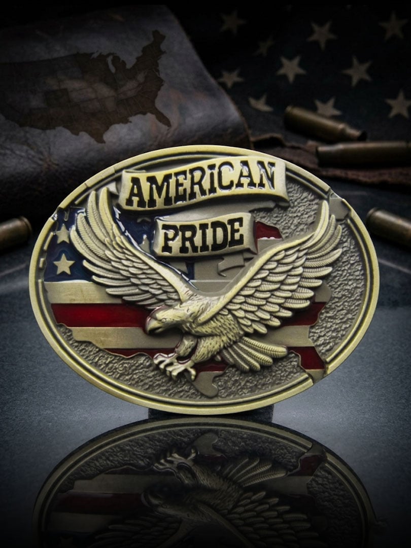 MAIN American Pride Eagle Western Cowboy Belt Buckles bronse.jpg