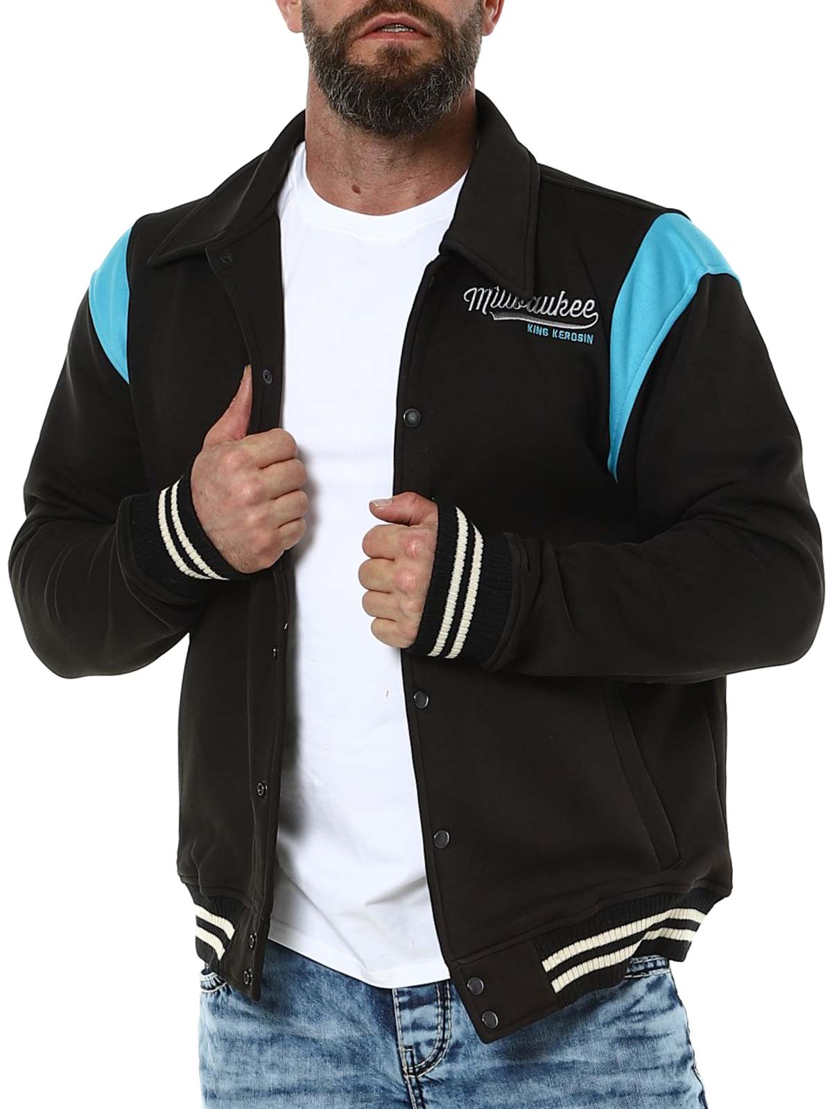 Milwaukee Jacket black green King Kerosin_4.jpg