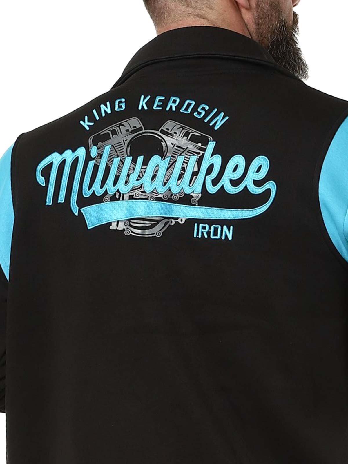 Milwaukee Jacket black green King Kerosin_5.jpg