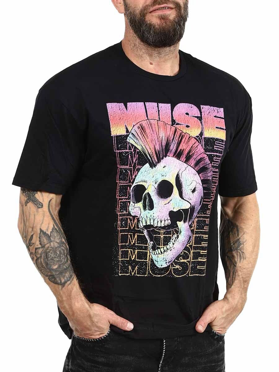 Muse Mohawk Skull T-shirt Black_3.JPG