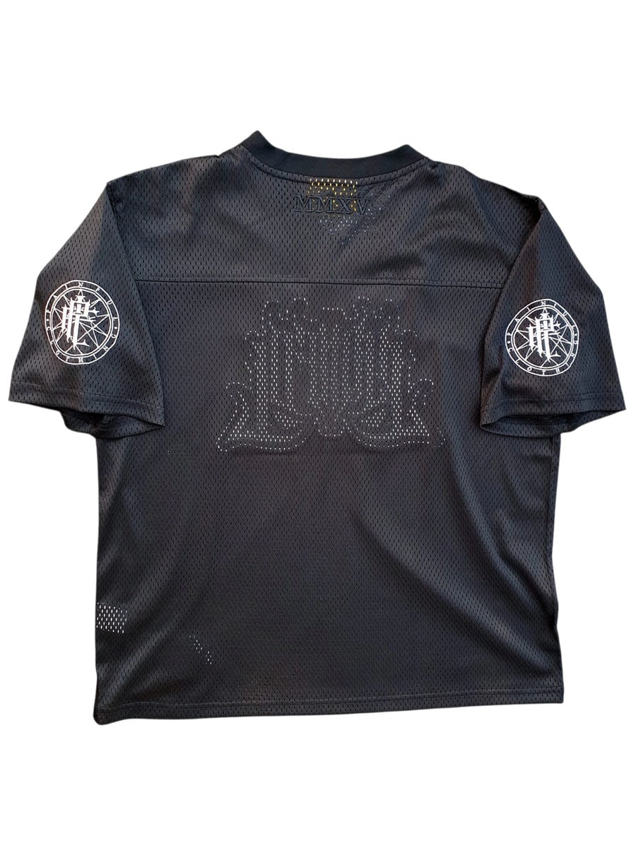 Painful Clothing Jersey T-shirt - wht Svart back.jpg
