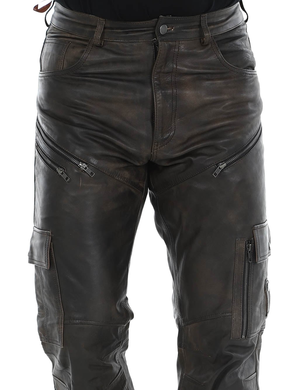 RD Salvatoro Leather Pants Brown-RD Premium Nitro Skinnbukse - Rød-RD Premium Nitro leather pants brown_3.jpg