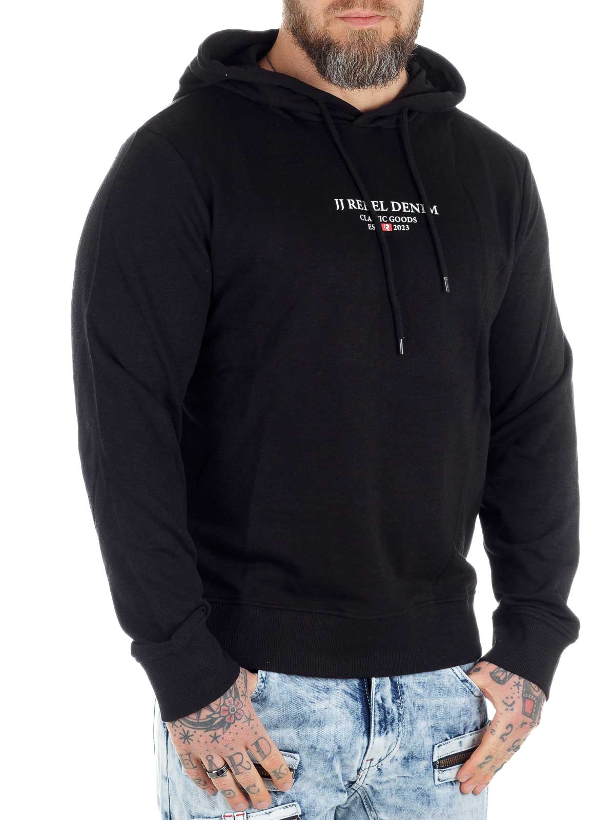 Rebel Print Hoodie dark black_3.jpg