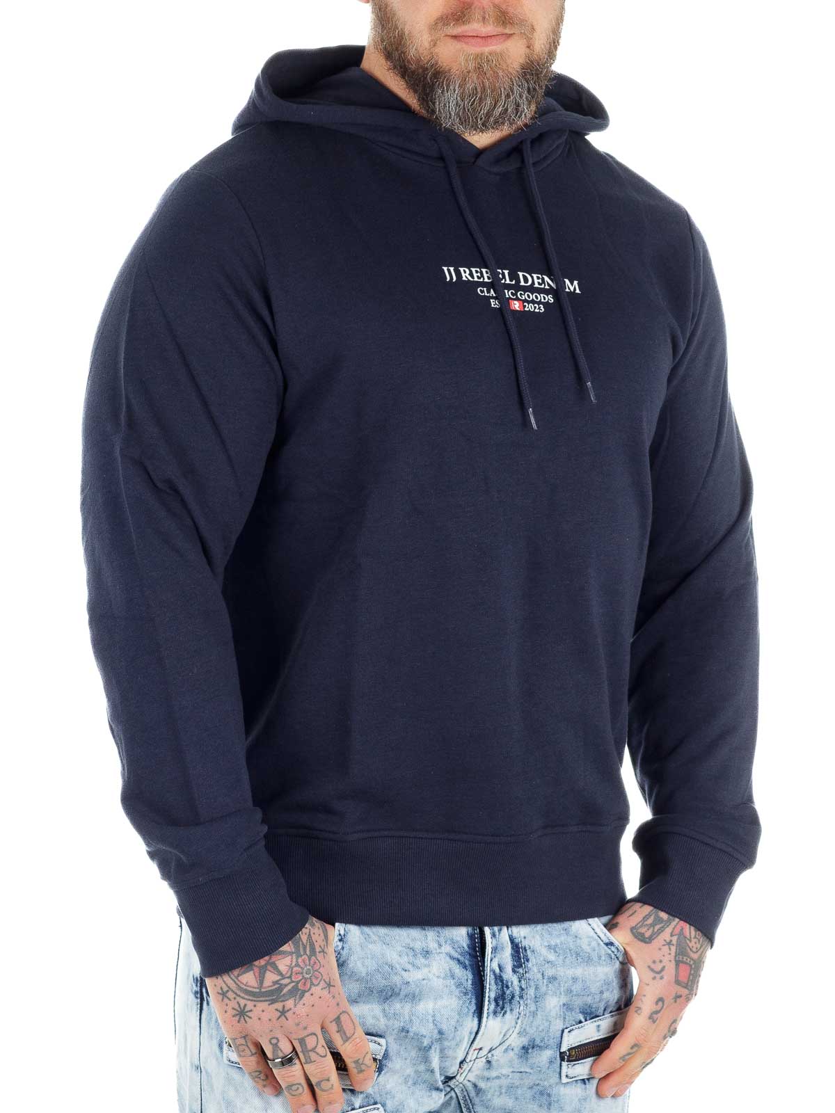 Rebel Print Hoodie dark blue_3.jpg