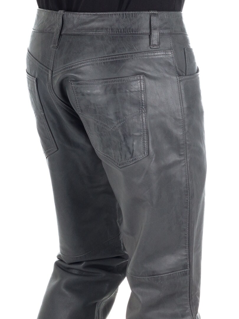 Rock Denim Premium Leather Pants Grey_6.jpg