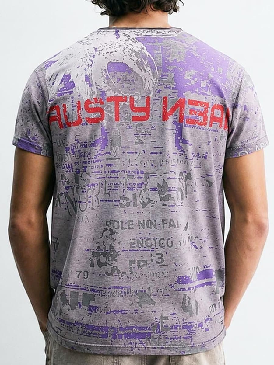 Rusty nealEagle Script T-shirt WashedBlack 3.jpg