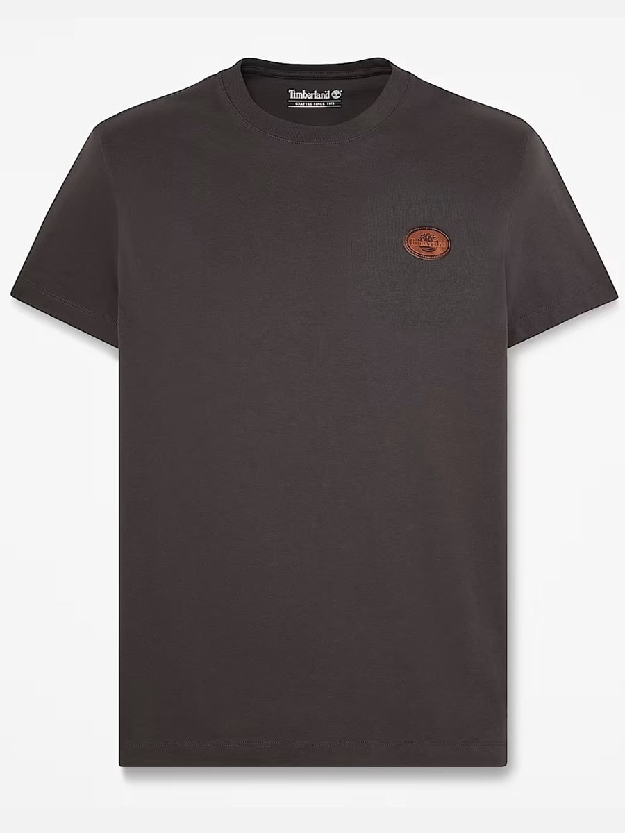 Timberland Leather Badge T-shirt - Svart.jpg