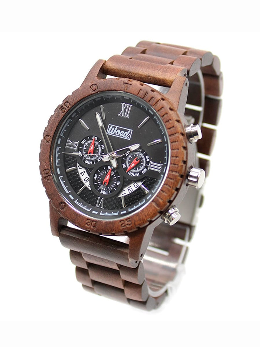 Wooded Premium Walnut Klocka - Brun.jpg