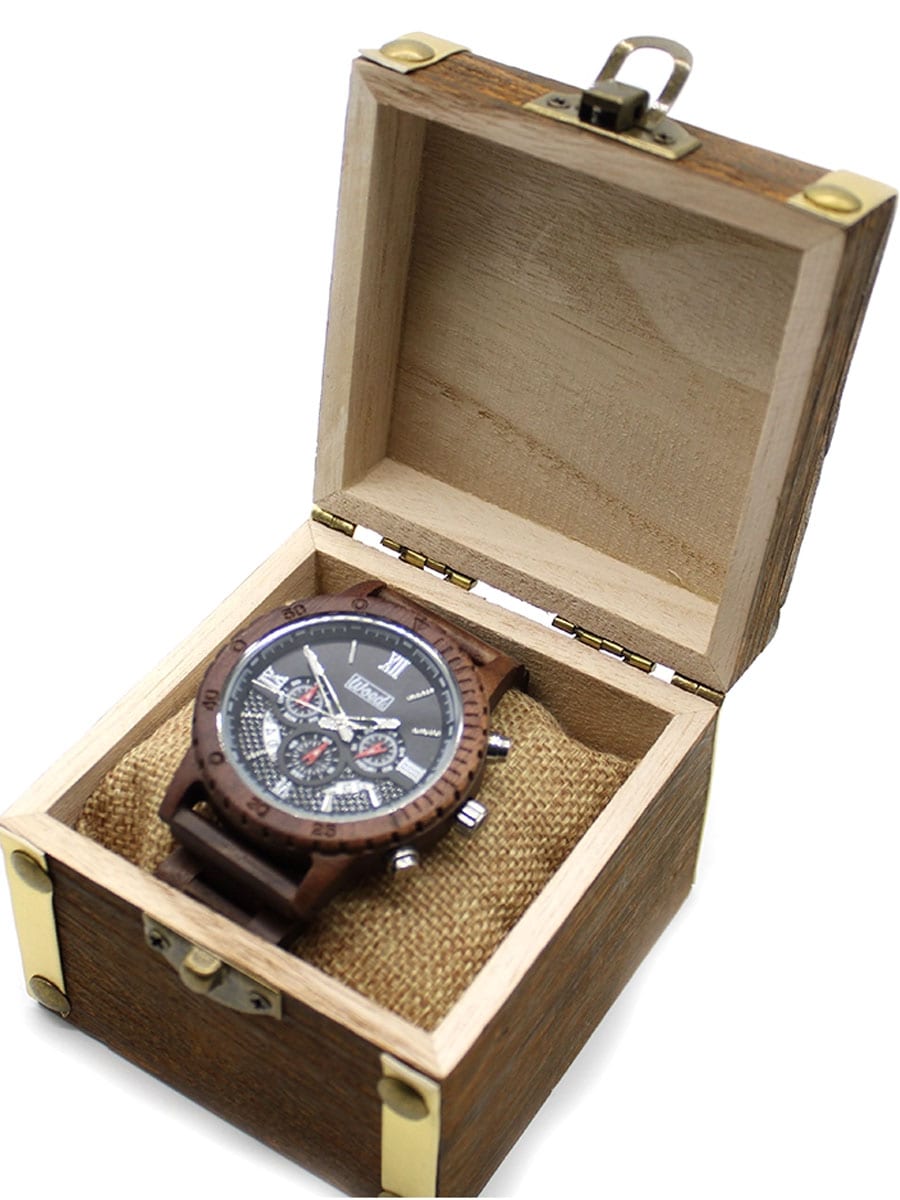 Wooded Premium Walnut Klocka - Brun 1.jpg