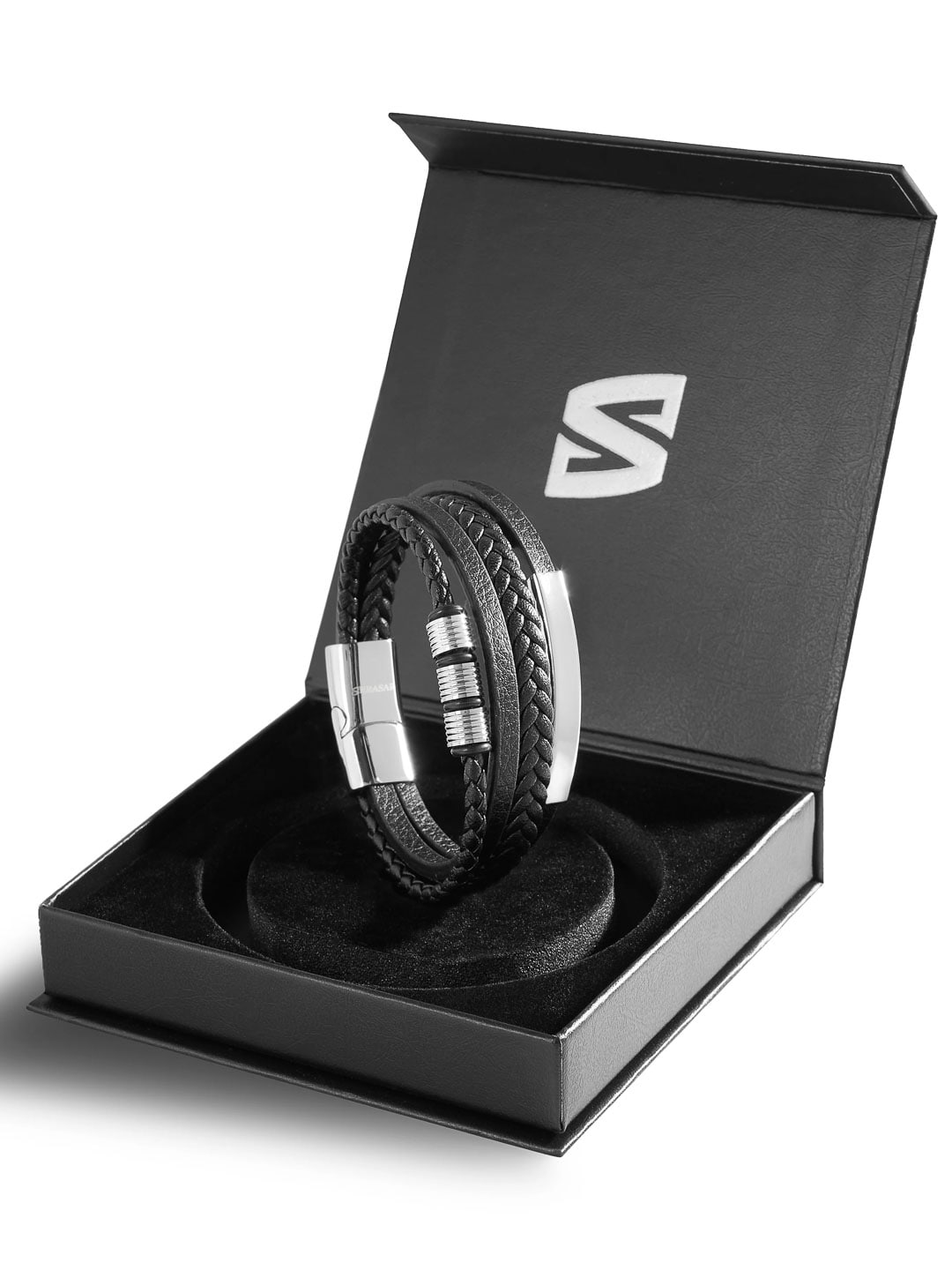 X-B043-silver Serasar Brave Leather Armband 1.jpg